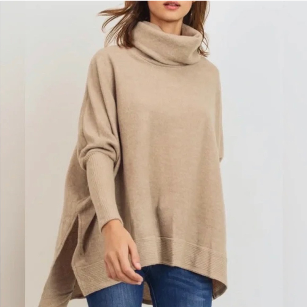 Cherish Tan Turtleneck Sweater M/L